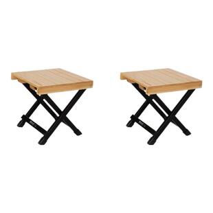 KingCamp户外折叠椅竹面凳休闲随身携带可收纳马扎凳子露营家用