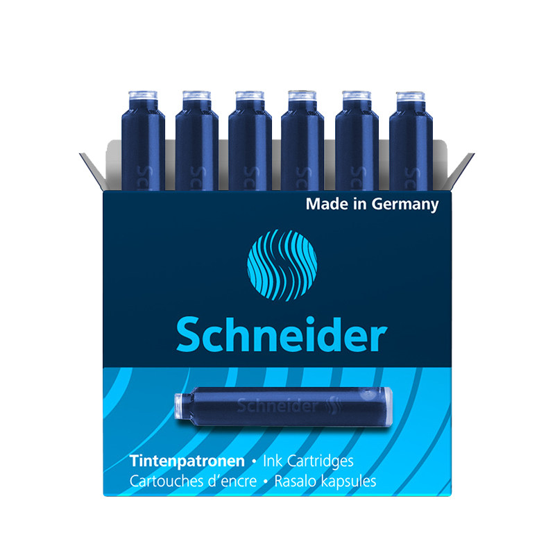 德国进口正品Schneider施耐德钢笔墨水胆墨囊墨胆 蓝黑(买五送一)