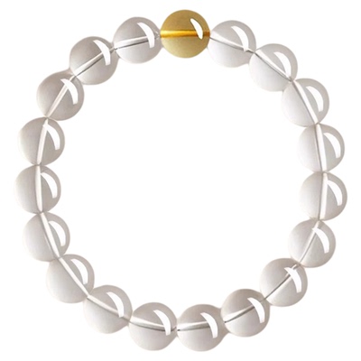 普陀山正品天然纯净白水晶开了招财本命年光手串手链女款2025新款