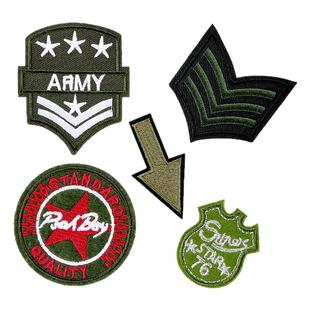 布贴徽章刺绣贴羽绒服裤子破洞无痕修补贴儿童衣服手缝图案补丁贴