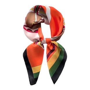 小方巾丝巾女春秋夏季四方形职业装空姐搭配衬衫护颈围脖子薄围巾