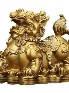 店铺客厅摆件铜貔貅招财