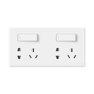 公牛开关仅控制插座连体厨房专用面板二开带十孔明装暗装送明盒