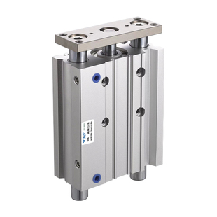 TCM气动带导杆三轴三杆气缸MGPM12/16/20/25-10X20X30X50X75X80