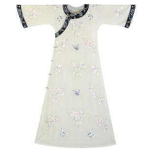 碧云簪丨一城风絮丨夏款绣花无领复古民国风倒大袖全开襟旗袍日常