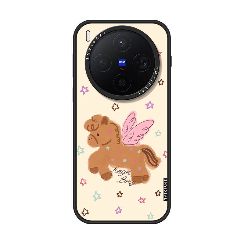 适用vivox300ultra/oppofindx9手机壳X300Pro磁吸保护套200新款可爱马年ProMini防摔天使小马外8s+好看高级感