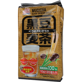 日本原装进口三荣兴产袋装黑豆大麦茶200g冲饮茶包大豆麦子 包邮