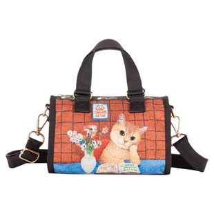 LeSportsac乐播诗新款NEWNEW联名系列棕色波士顿包休闲手提斜挎包