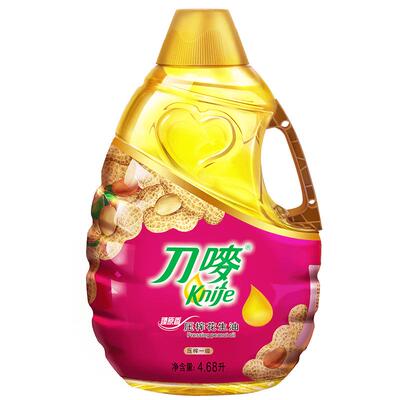 刀唛臻原香一级压榨花生油4.68L