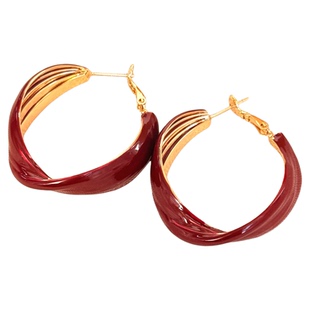 「莫比乌斯」缠绕设计感耳钉蚊香盘耳夹无耳洞复古耳环秋冬耳饰女