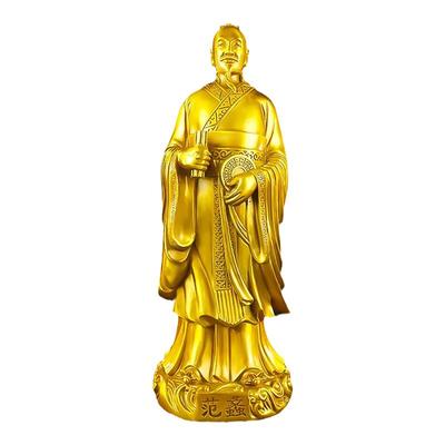 纯铜范蠡摆件招財中式客厅