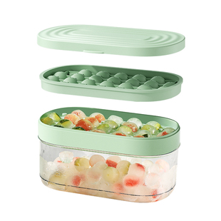 冰球冰块模具冰格食品级硅胶冰球储存冰箱制冰盒家用冻冰块神器小