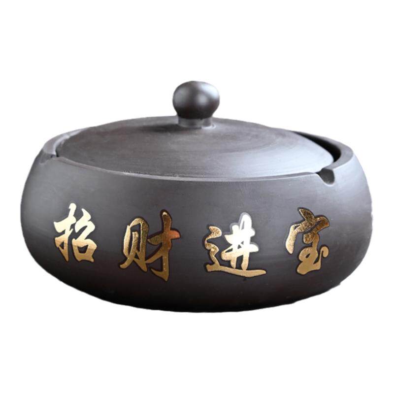 紫砂烟灰缸自产自销简单实用