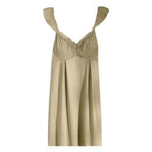 訫心性感蕾丝睡衣女露背带胸垫镂空冰丝缎面薄牛奶丝柔滑吊带睡裙