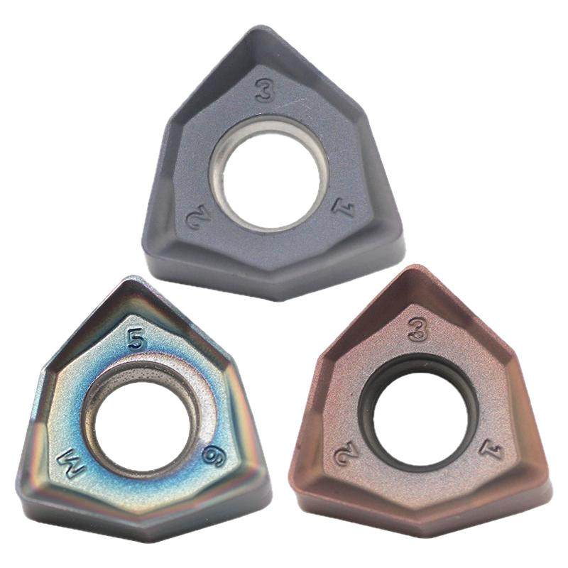 刃天下大进给数控铣刀片WNMU080612-92/20/30七彩高硬铣刀片耐磨