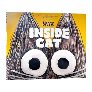 英文原版 Inside Cat  屋里的猫  精装绘本  凯迪克奖得主布兰登·文策尔 英文版 进口英语原版书籍
