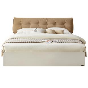 全友家居简约现代榻榻米无床头床卧室2025新款双人落地储物大床