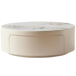 全友家居现代简约客厅家用茶几茶桌小户型圆形可移动的沙发边几