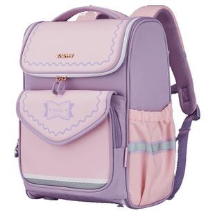 小学生书包卡拉羊女孩一年级减负大容量背包三年级轻便男童双肩包