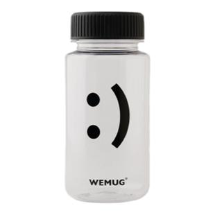 WEMUG 350ml 迷你笑脸杯男女生便携咖啡塑料小水瓶随身杯