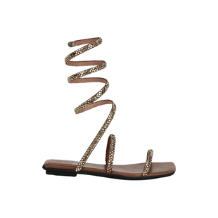 Jeffrey Campbell SLINKED 凉鞋 金属棕色 女款REVOLVE小众新款