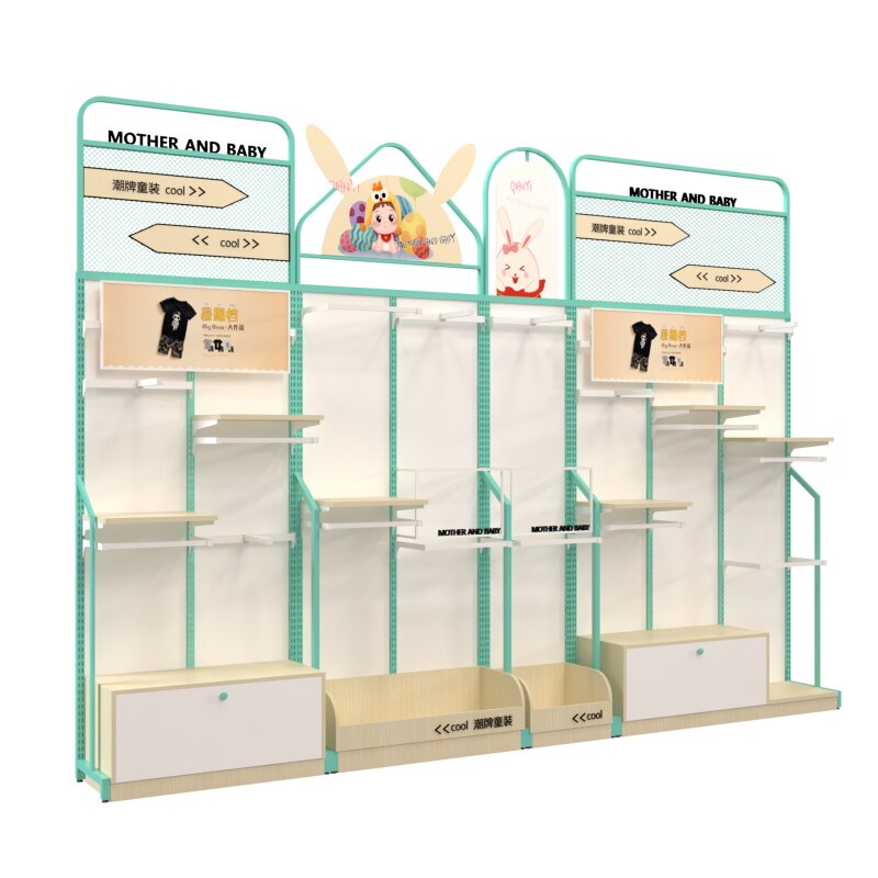 中岛玩具纸尿裤孕婴童展示柜货架