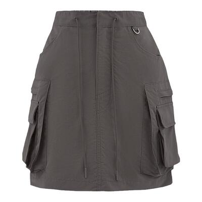 sly山系户外风立体口袋工装裙