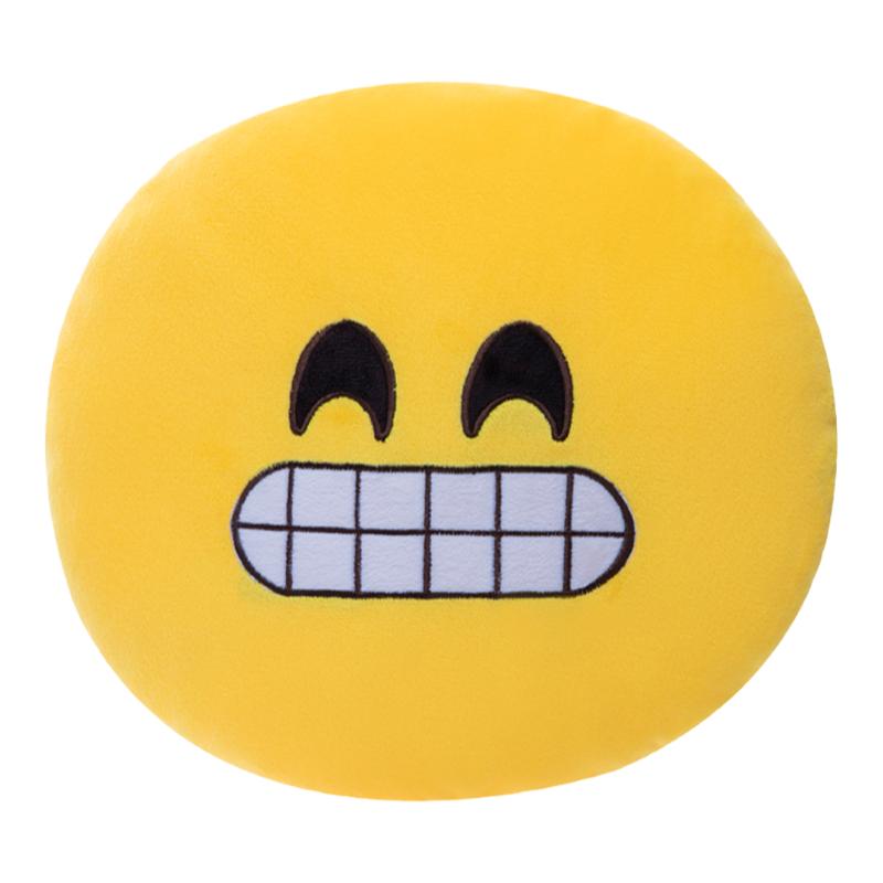 QQ萌表情抱枕可爱emoji表情包毛绒玩具滑稽搞怪小号睡觉娃娃礼物