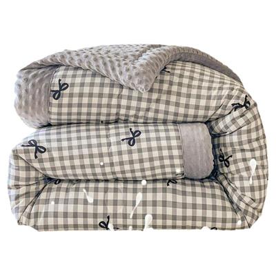 2025新款全棉纯棉豆豆被加厚保暖