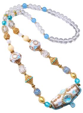 泰伽白色多宝重手工佛牌链女