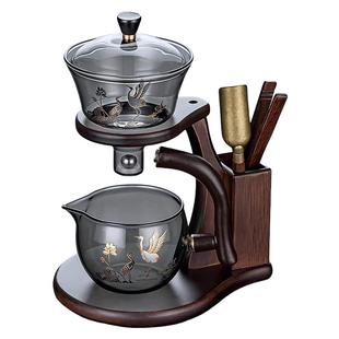 玻璃公道杯茶滤网一体高档分茶器分茶器茶具磁吸茶漏茶滤茶道公杯