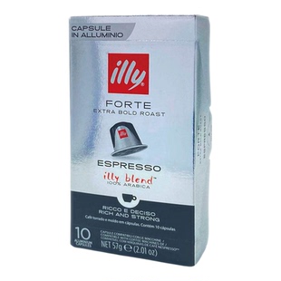 illy Nespresso咖啡机适用咖啡胶囊咖啡液Espresso强烈10粒57克*3