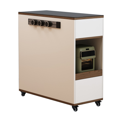 中古风可移动单独岛台柜极窄靠墙