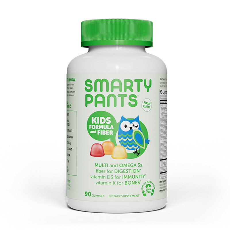 【自营】SmartyPants儿童膳食纤维维生素软糖婴幼儿D3VC糖果胀气