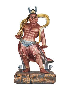 树脂家用哼哈二将神像摆件