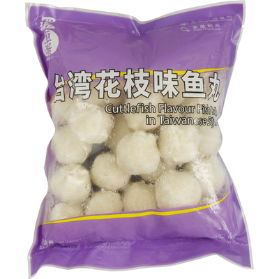 花枝丸四海鱼蛋台湾香港鱼丸500g