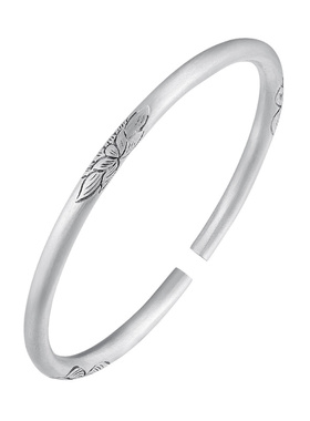 云金丽风裳缘999足银手镯送女友