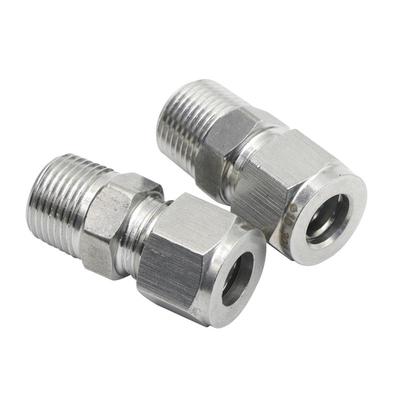 304/316不锈钢卡套直通终端接头