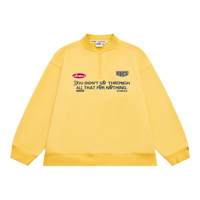 XXZXX加绒半拉链立领卫衣男女