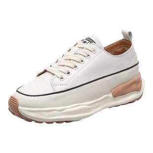 小白鞋女2024新款牛皮女鞋运动纯色休闲百搭ins潮四季鞋韩版板鞋