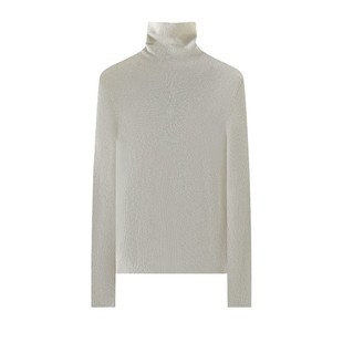 鄂尔多斯市可机洗一线成衣羊绒打底衫女堆堆领修身轻薄针织羊毛衫