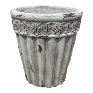 手压红陶花盆 折叠款 花园庭院别墅月季绣球三角梅 红陶花盆复古