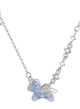 星星梦幻独角兽项链轻奢小众高级感2026新款锁骨链生日礼物送女生