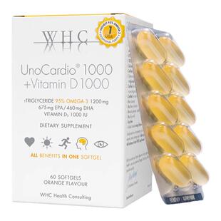 WHC小千金深海鱼油维D高纯度95%omega3补脑润眼护心血管官方正品