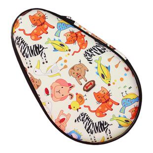 JEELS儿童乒乓球拍套硬壳包套卡通可爱女童乒乓拍专用收纳包硬质