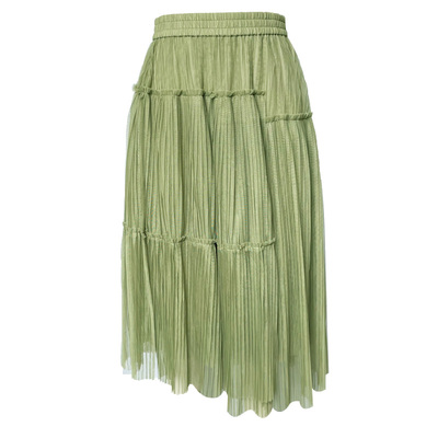 商场同款清透垂感压褶纱裙