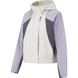 李宁外套女2026新品健身跑步连帽夹克上衣防泼水春季梭织运动风衣