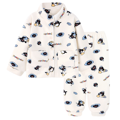 2025新款卡通珊瑚绒睡衣女款秋冬季加厚保暖可爱法兰绒家居服冬天