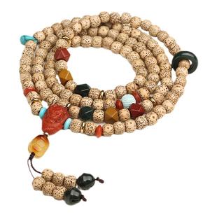 原矿蜜蜡绿松青金石隔片文玩散珠手串垫片星月菩提百香籽配饰件