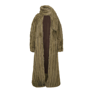 林珍娜同款SCULPTOR 24秋新品正反两穿人造环保皮草外套韩国代购